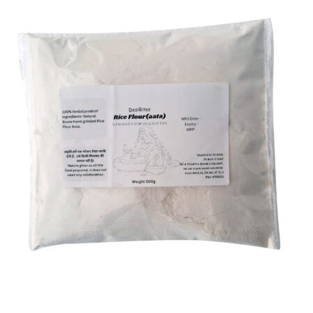 Rice Aata Stone Chakki Hand Grounded 500 gram